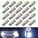 20 X T10 Wedge Side Trailer 42-SMD LED Pure White Interior Light 168 192 2825 194 921