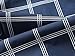 Emiqude Mens Casual Slim Fit Long Sleeve Pocket Constrast Plaid Dress Shirt Large Navy