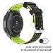 Moretek 22mm Watch Band for Samsung Galaxy Watch 46mm / Gear S3 Frontier/Gear 2 / Pebble Time/Huawei Watch GT (BlackYellow, 22mm)