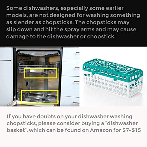 Goldage-Fiberglass-Dishwasher-safe-Chopsticks-Japanese-Minimalism-Floating-Flowers-5-Pairs