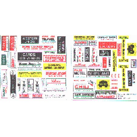 Blair Line HO Scale Main Street Storefront Signs #2