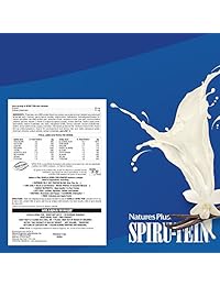 Nature 's Plus, spiru-tein, alto Energía Comida de proteínas, vainilla, 5 libras (2268 g), 097467999657, 1