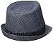 Ben Sherman Men's Textured Linen Fedora Hat, Staples Navy, L-XL