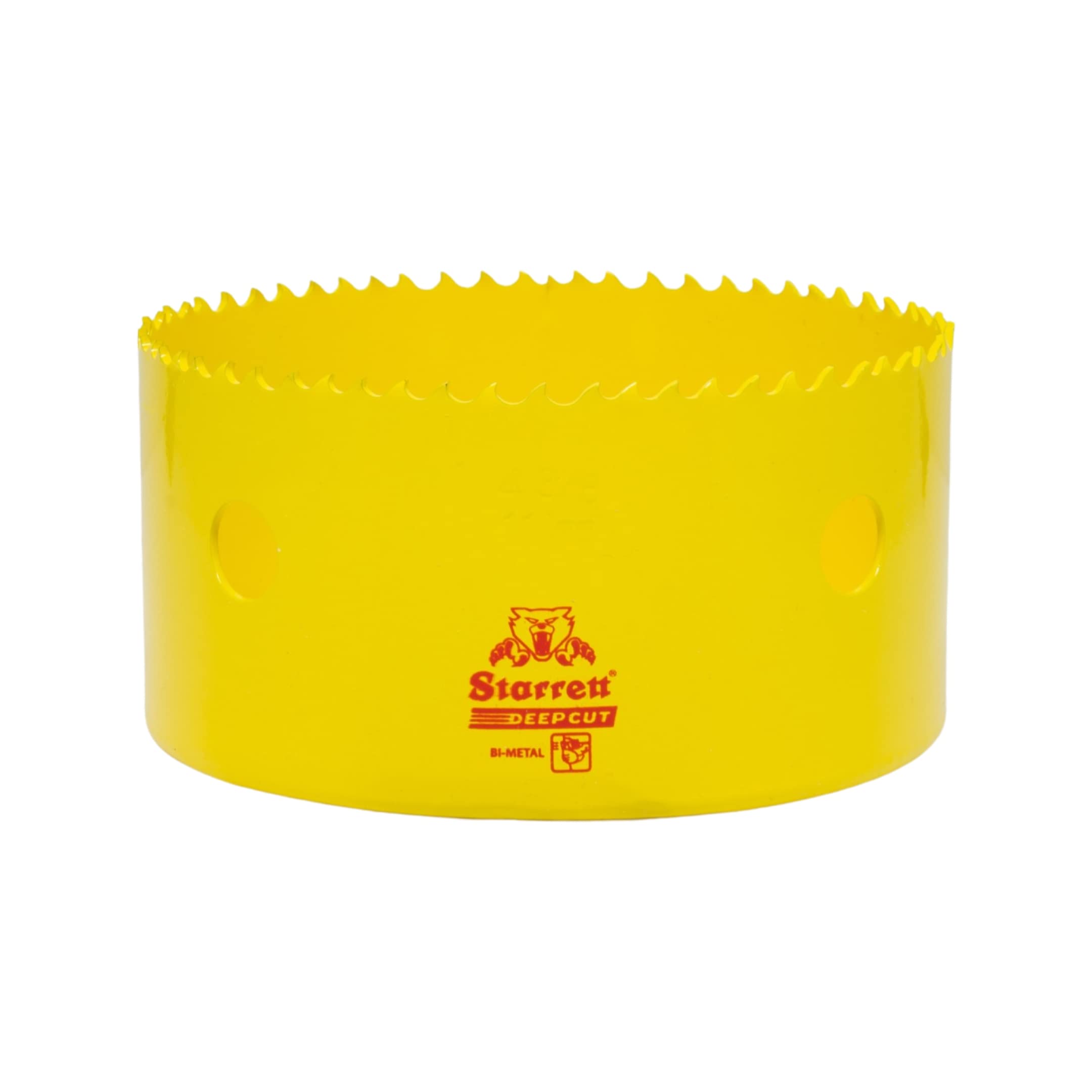 Starrett Deep Cut Hole Saw - DCH0438 Heavy Duty Bi-Metal with Extra Cobalt HSS Teeth - For Metals Wood Cast Iron Fibreglass Plastic Materials - 111mm