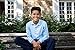 French Toast Little Boys' Flat Front Double Knee Pant, Navy, 7