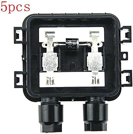 VIKOCELL 6.5A Photovoltaic Solar Junction Box IP67 Waterproof for 10-50W Solar Panel (5pcs)