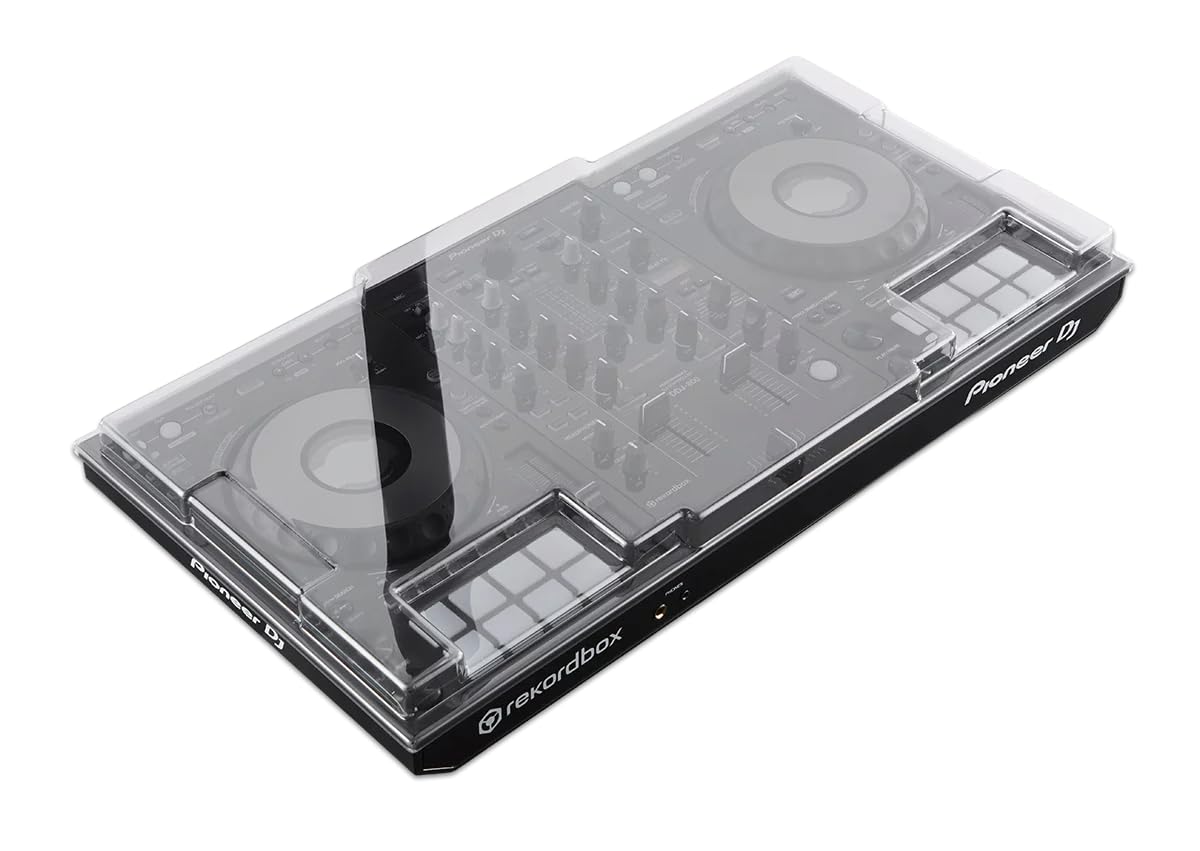 Decksaver Cover for Pioneer DJ DDJ-800 - Super-Durable Polycarbonate Protective lid in Smoked Clear Colour, Made in The UK - The DJs' Choice for Unbeatable Protection
