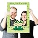 Big Dot of Happiness Twins Two Peas in a Pod - Birthday Party or Baby Shower Selfie Photo Booth Picture Frame and Props - Printed on Sturdy Material