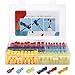 240pcs T-Tap Wire Connectors, Self-Stripping Quick Splice Wire Terminals, with Nylon Fully Insulated Male Spade Disconnect Kit - by Becory