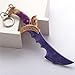 Generic Dota 2 Keychain Lothar's Edg Purple Alloy 12cm Knife Model Keychain