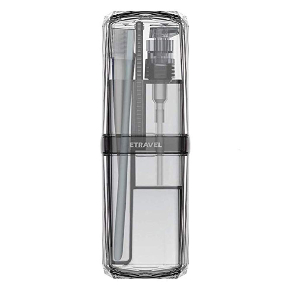 Baomasir Zahnputzbecher für die Reise Toothbrush Tumbler Holder Portable Multifunction Cassette for Outdoor Travel, Grey
