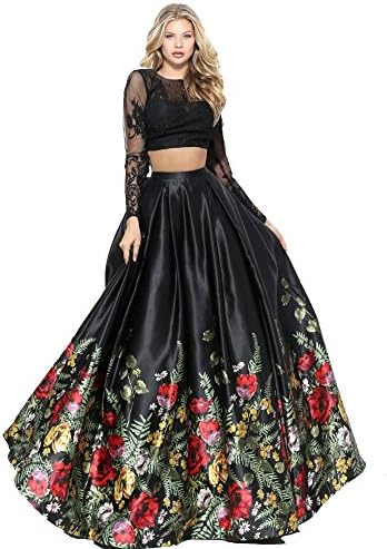 Arawins Women's Banglori Satin Silk Digital Printed Semi-Stitched Lehenga Choli(BlackFloral_LN_Free Size)