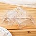 ZOOYOO Clear Plastic Box for Weddings/Party Favors/Packaging Treat Cupcake Transparent Packing Box (3.5x2.4x1.2 inch)