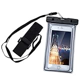 KATTEONG Waterproof Case Dry Bag Cell Phone Pouch With Military Lanyard Strap For Kayaking Skiing Sledding Boating Surfing Best Waterproof Case For iPhone7 6 6S Plus 5S SE Samsung Galaxy S7