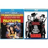 Pulp Fiction &amp; Django [Blu-ray] Quentin Tarantino Set Double Feature