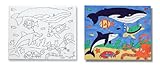 Melissa & Doug Canvas Creations - Sea Life