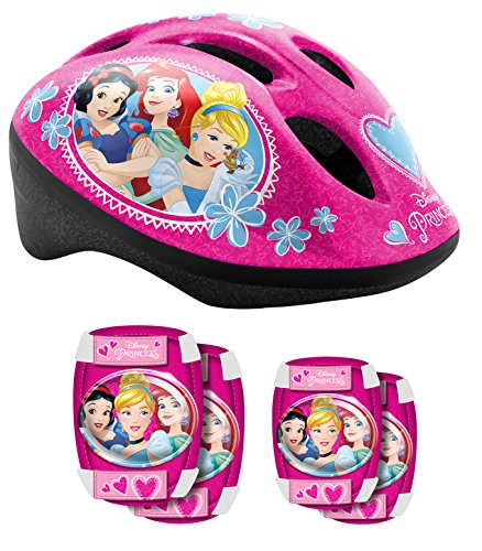 STAMP - HELM mit einstellbaren Tailleneinstellungen + ELLBOGEN und KNIESCHÜTZER - PRINCESS DISNEY