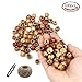 LoveS 100 Pcs 12mm Painted Barrel Design Mix Color Beading DIY Loose Wooden Beads