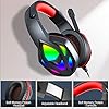 Gaming-Headset-for-PS4-PS5-Xbox-One-Stereo-Sound-Over-Ear-Headphones-with-Noise-Cancelling-Mic-Soft-Memory-Earmuff-PC-Gaming-Headphones-with-Colorful-LED-Light-35mm-Splitter-Cable-Included Gaming Headset for PS4 PS5 Xbox One, Stereo Sound Over Ear Headphones with Noise Cancelling Mic, Soft Memory Earmuff, PC…