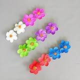Hawaiian Hibiscus Flower Hair Clips For Luau Party Favor Hawaiian Party Decoration - 12 pcs