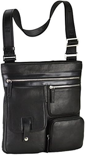 Amazon メンズ 男性用 紳士 肩掛けカバン ハミルトン 馬革シリーズ 追加型 ショルダーバッグ 黒 メンズファッション 父の日 ノーブランド品 ショルダーバッグ