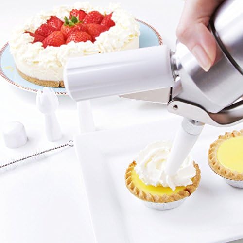 ICO Siphon à Chantilly Professionnel 500ml en Aluminium pour Mousses et Crèmes (Chaud et Froid)