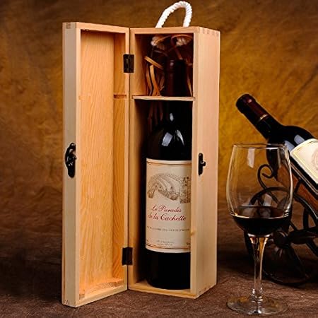 LTQ&QING - Caja de Regalo de Madera para Vino (2 Piezas): Amazon.es: Hogar