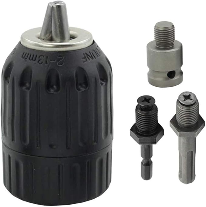 213mm Keyless Drill Chuck Converter 1/2" 20UNF Thread Quick Change