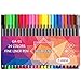 Rumlent GA-01 Pack of 24 Colors Fine Point Fineliner Pen,Coloring Drawing & Art Supplies Marker,Needle Tip 0.4mm
