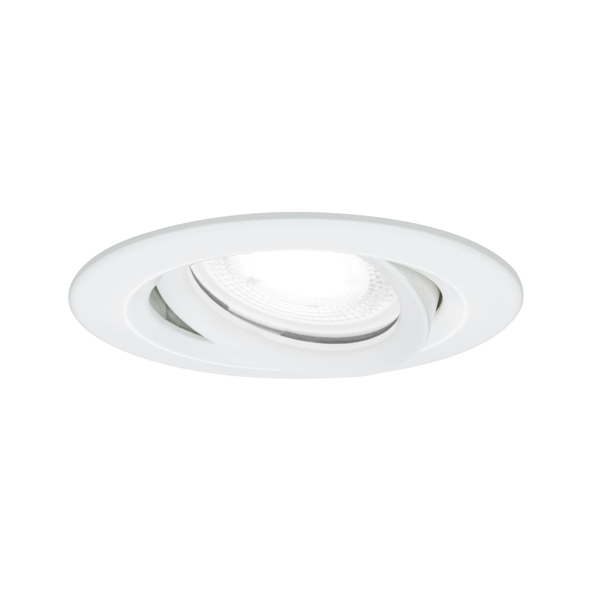 Paulmann 93672 Nova Plus LED recessed luminaire rnd Swivel incl. 6W IP65 dim recessed Spotlight White matt spot alu. zinc recessed lamp 4000K GU10