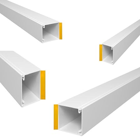 ENVA® Canalina Per Cavi Elettrici, Canalina In PVC Autoadesiva - Foto 7