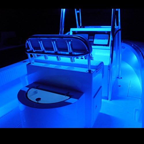 Blue Boat Waterproof LED Under Gunnel Lights 12V Flexible Cuttable 16ft Bright