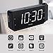 DreamSky Projection Alarm Clock Radio with USB Charging Port and FM Radio, 2 Inches Large Led Number Display with Dimmer, Snooze, Sleep Timer,12 Hr Display, Plug in Clock.
