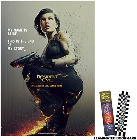 Resident Evil: The Final Chapter (2017) - Alice - 13 in x 19 in Movie Poster Flyer BORDERLESS + Free Bookmark