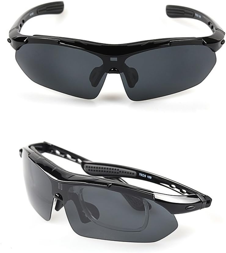 Polarized Sports Sunglasses, Cycling Glasses for Men and Women with 5 Interchangeable Lenses, Lightweight Frame - Image 4