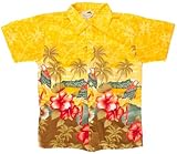 Ragstock Men's Island Print Hawaiian Aloha Shirt