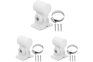Foruly 3PCS Wall Mount Bracket Kit for Ubiquiti Nanostation Ns-5ac Lo0o5ac Nsm5 Locom5 Nsm2 Locom2 Ltu Lite White