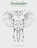 Image de Animales libro para colorear para adultos 1 (Volume 1) (Spanish Edition)