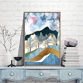 Framed Canvas Wall Art for Living Room,...