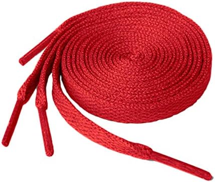 KURISETFlat Shoelaces Sneaker Shoe Lace (2 Pair) Flat Shoe String - For Canvas Sneaker Athletic Tennis Shoelace Replacements