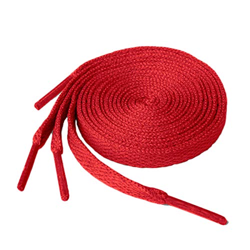 KURISETFlat Shoelaces Sneaker Shoe Lace (2 Pair) Flat Shoe String - For Canvas Sneaker Athletic Tennis Shoelace Replacements