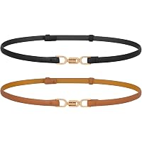 Catelles Womens 0.6” Thin Waist Belts, 1.4cm Skinny Full  display picture 3