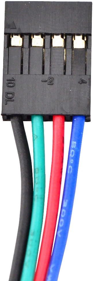 STEPPERONLINE Nema 17 Stepper Motor Bipolar 2A 59Ncm(84oz.in) 48mm Body 4-lead W/ 1m Cable and Connector compatible with 3D Printer/CNC - - 