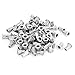 URBEST 304 Stainless Steel Rivet Nut Flat Head Insert Nutsert Knurled Body Blind Rivnut Assortment 50Pcs (M4x11mm)