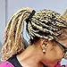 Bunzee Bands Black Hair Ties for Thick Hair - Elastic No-Damage Rubber Bands, Adjustable Ponytail Holders, Women's Bracelet Scrunchies