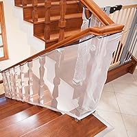 Child Safety Net - 10ft x 2.5ft, Rail Balcony Banister Stair Safety Net for Kids Toys Pets, Safe for Indoor,Outdoor,Patios or Balcony