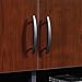Sauder 401449 Via Credenza Hutch, Classic Cherry and Soft Black Finish