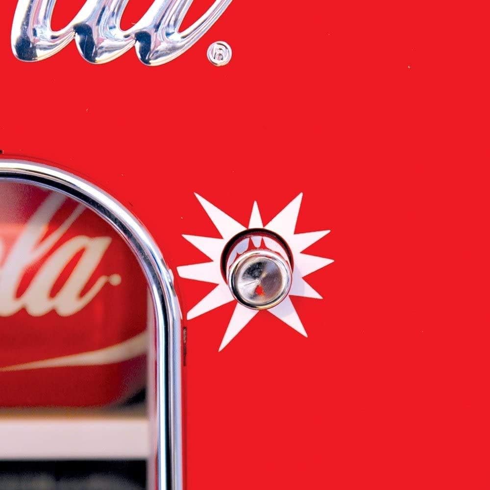 Koolatron Coca Cola Mini Fridge, Refrigerator for Bedroom Skincare Office Portable Table Top Beverage Cooler - Image 5