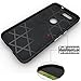 Xboun Nexus 6P Case Shock Resistant Protective Hard PC Cover + Silicone Hybrid Scratch-Resistant Case for Huawei Google Nexus 6P Smartphone - Black