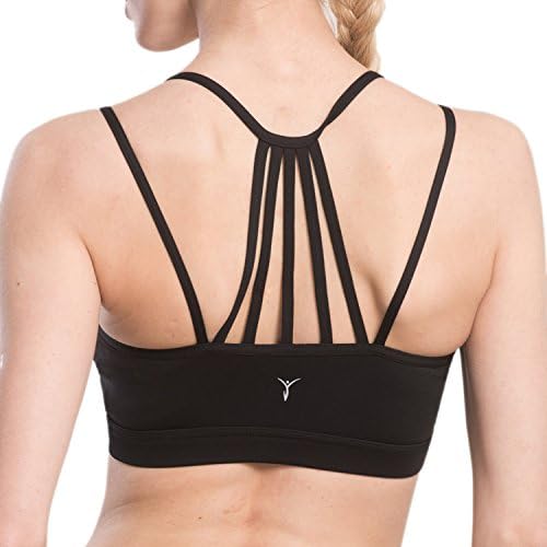 AIYIHAN Women's Yoga Sports Bra Running Gym Padded Removable Bra